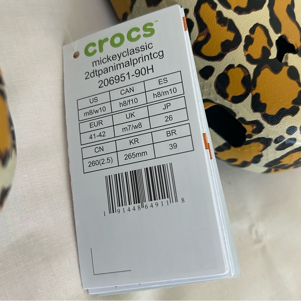 NWT Disney Leopard CROCS - Picture 14 of 14